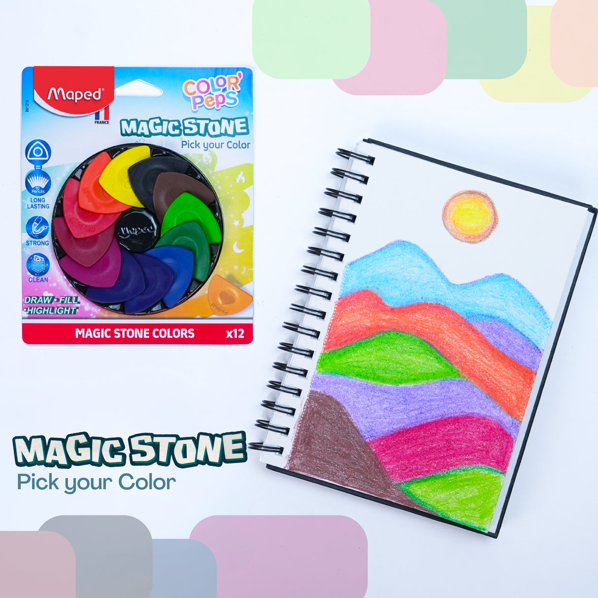 Maped Color'peps 12 Shades Magic Stone