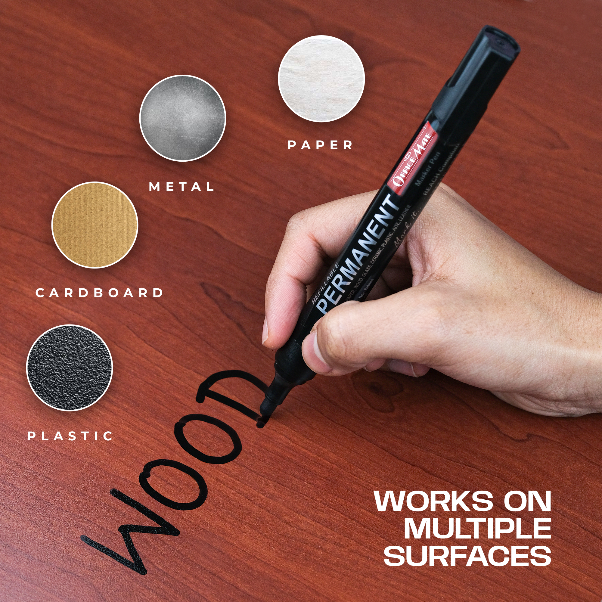 Soni Officemate Permanent Marker Ink Bottle Sets