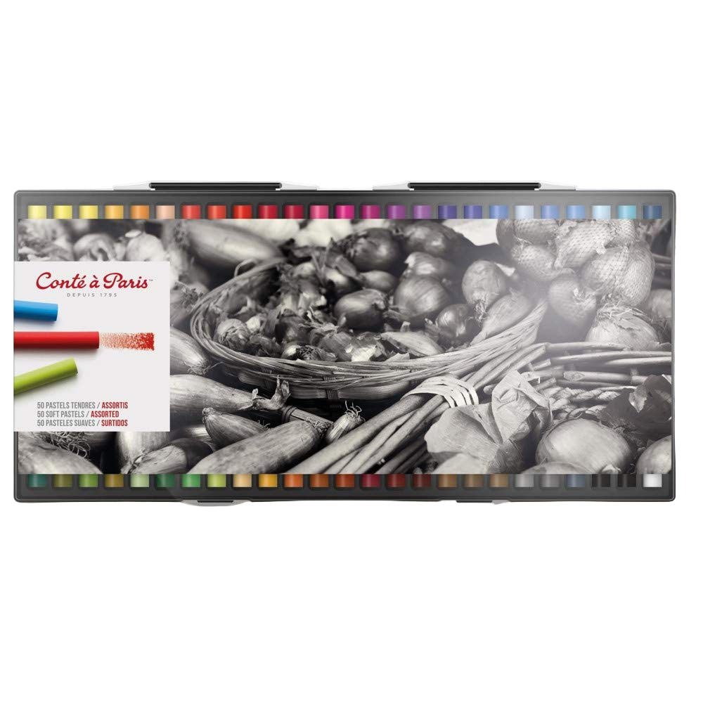Conte a Paris Soft Pastels Assorted Colours - Pack of 50