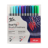 Mont Marte Dual Tip Brush/Fineliners Signature - 48pc