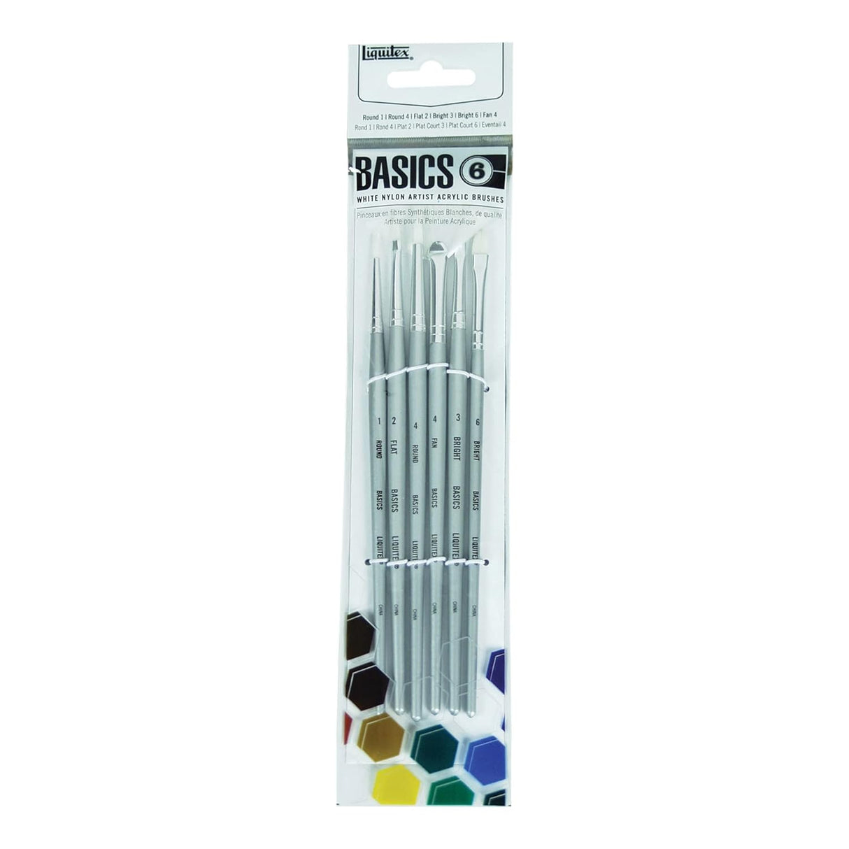 Liquitex Basics Paint Brush Short-Handle - Pack of 6