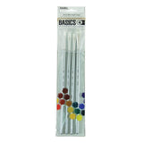 Liquitex Basics Paint Brush Long-Handle -Pack of 4