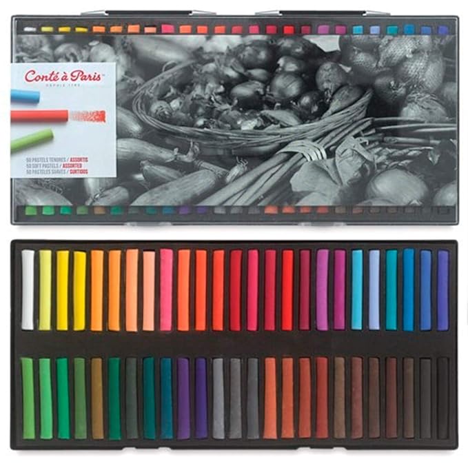 Conte a Paris Soft Pastels Assorted Colours - Pack of 50