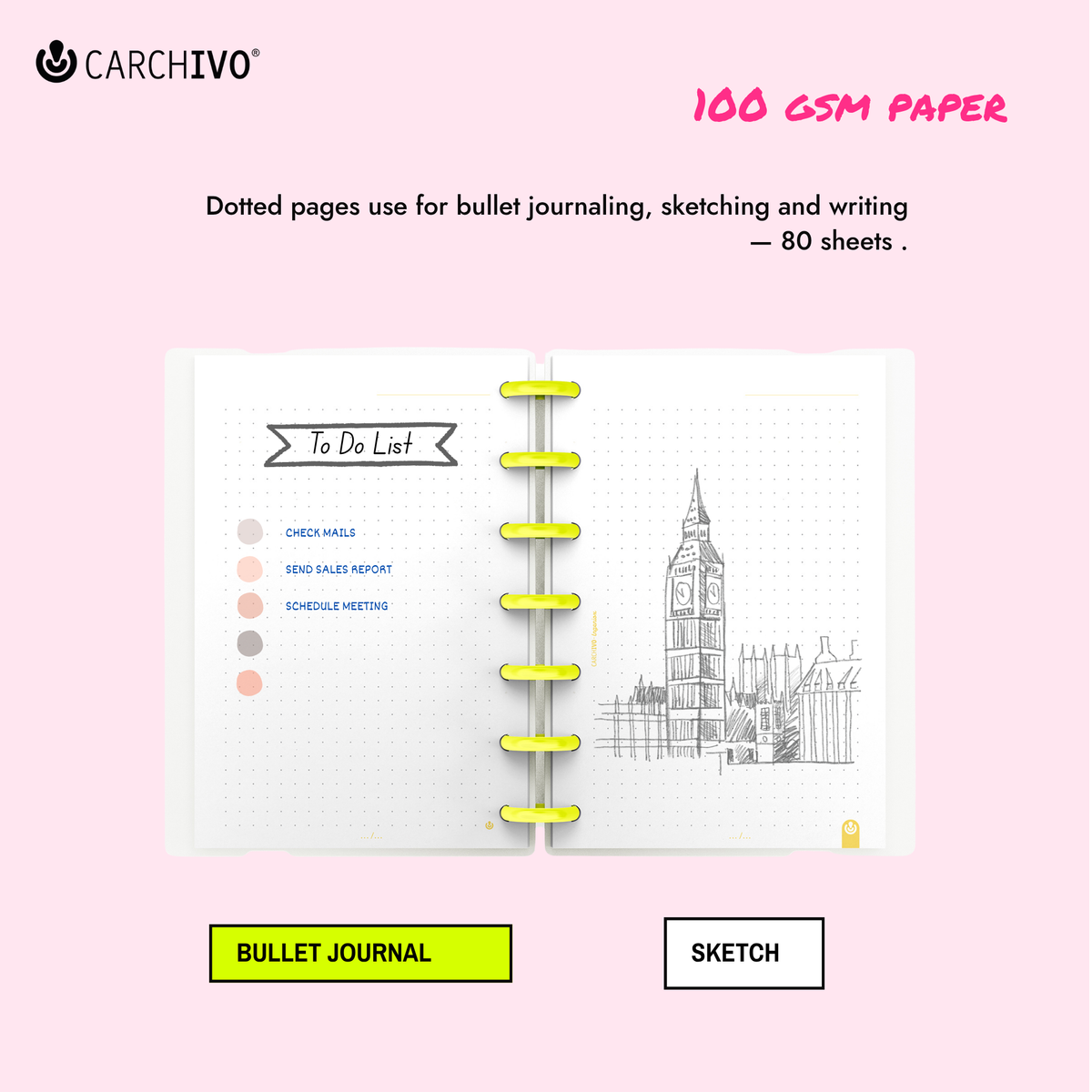 Carchivo Ingeniox My Life Mini Dotted Notebook