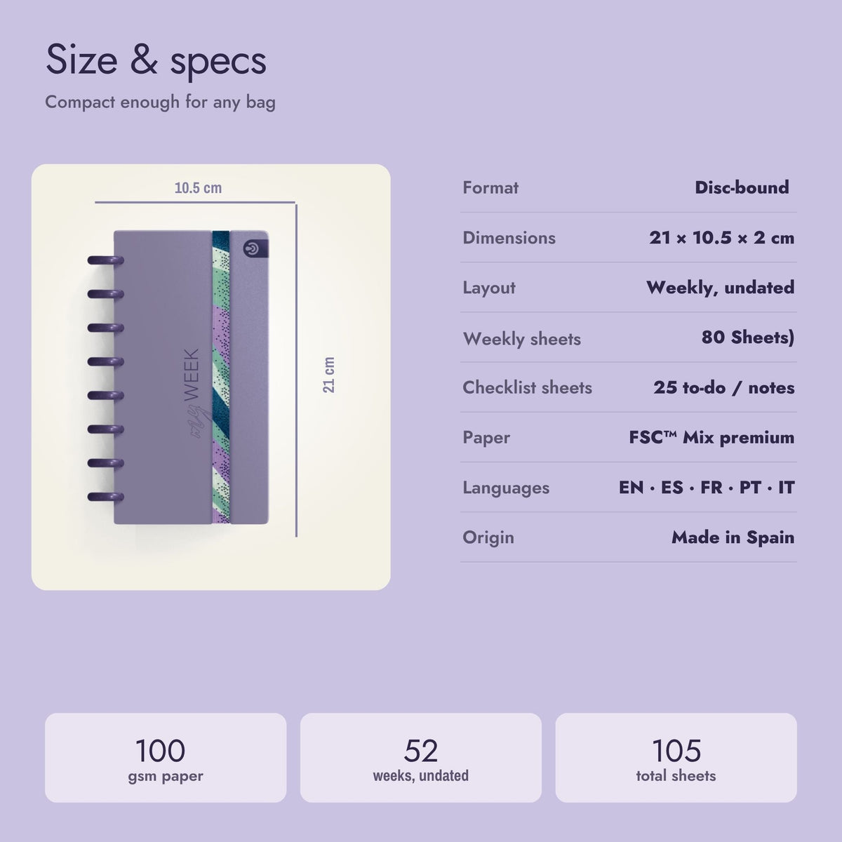 Carchivo Ingeniox My Week Planner & Checklist