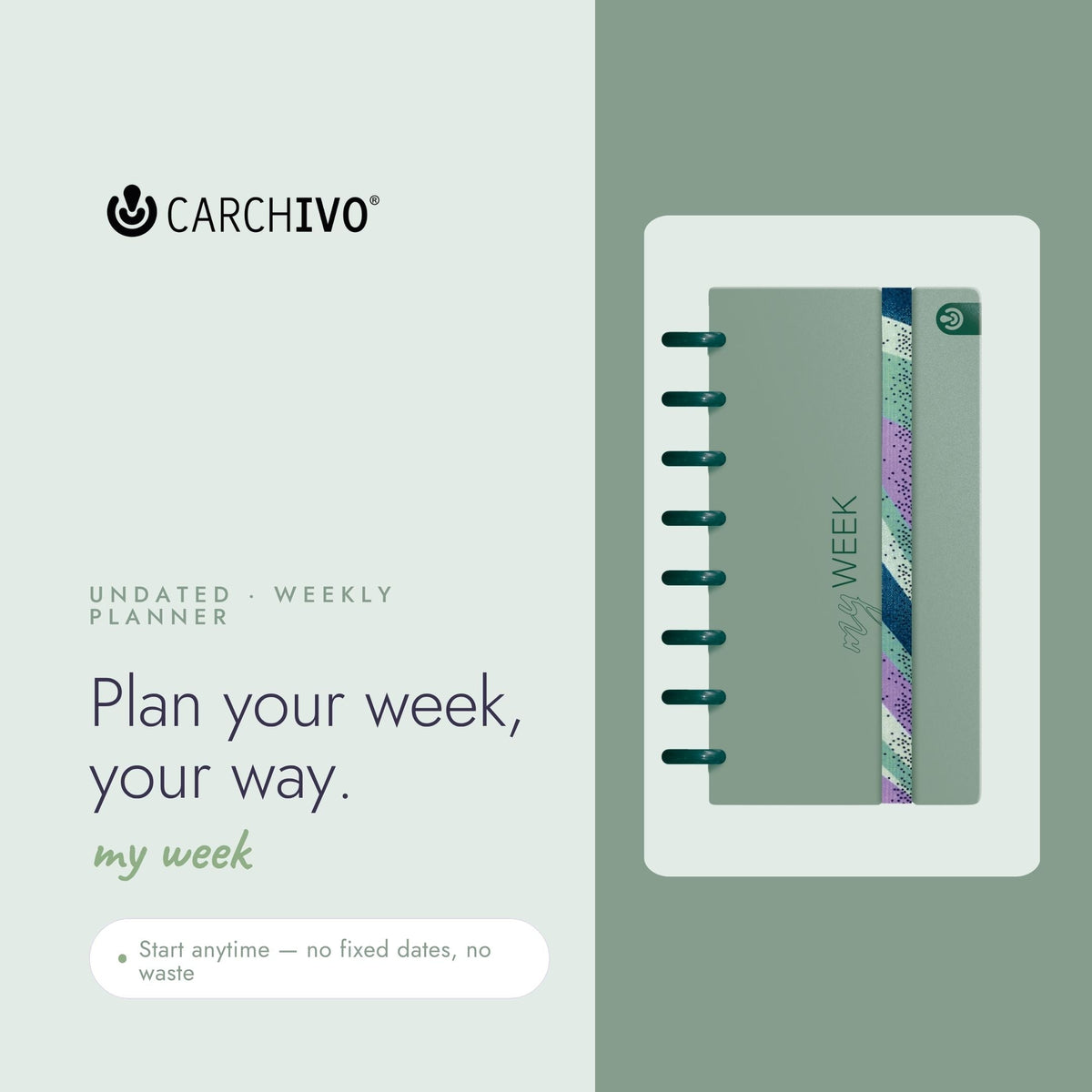 Carchivo Ingeniox My Week Planner & Checklist