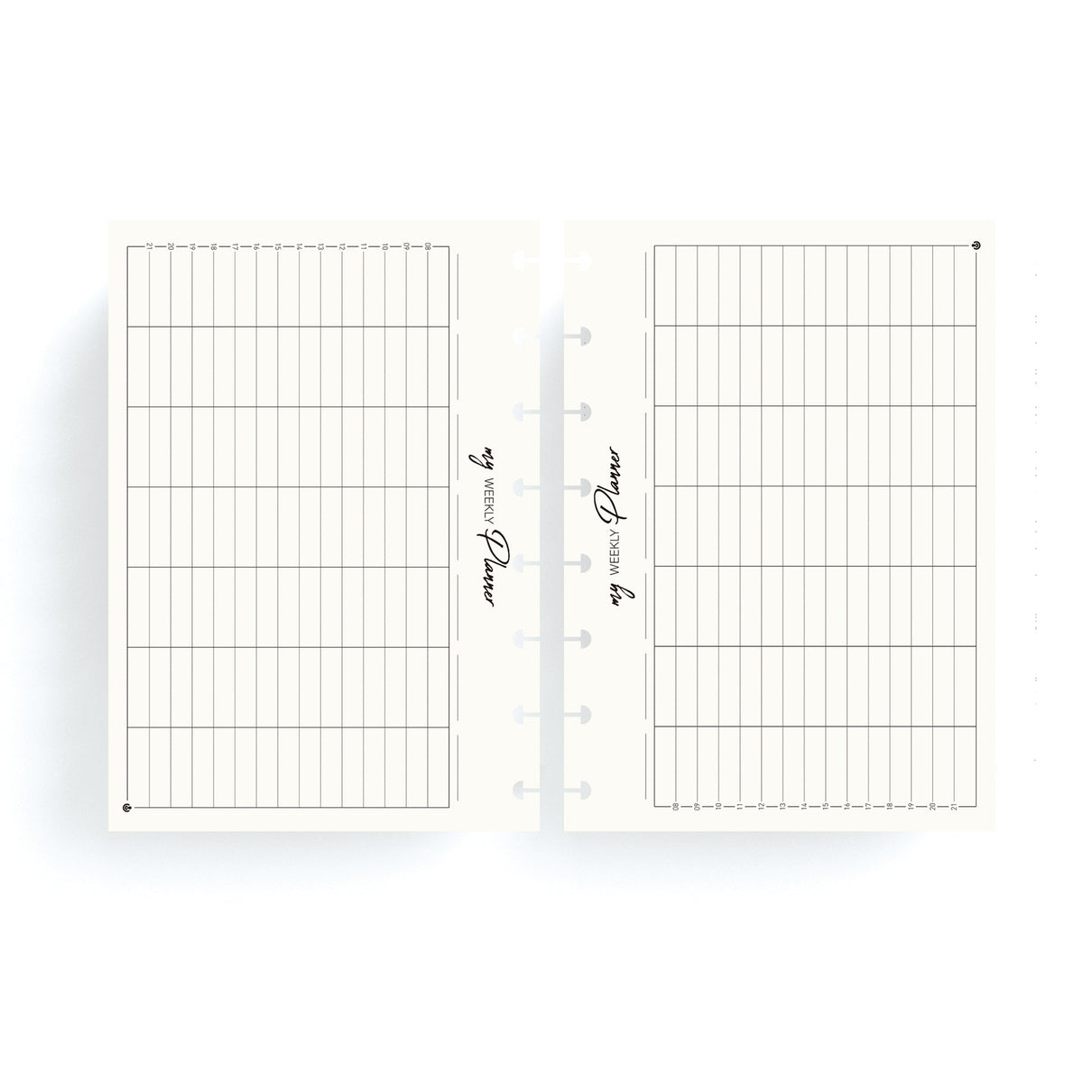 Carchivo Ingeniox A5 Weekly My Planner Refill