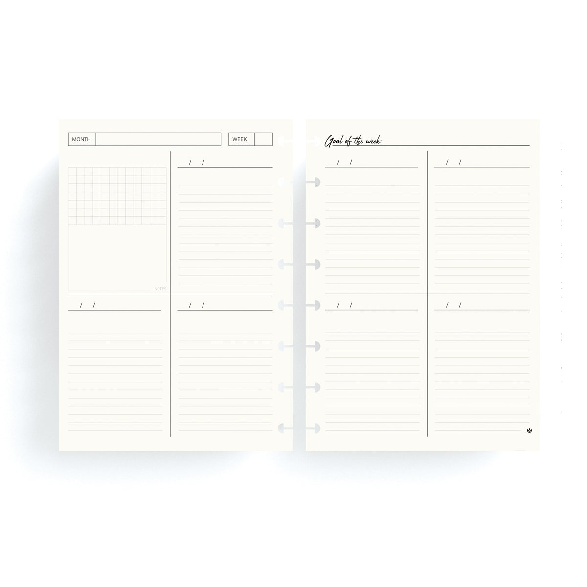 Carchivo Ingeniox A5 Weekly My Planner Refill