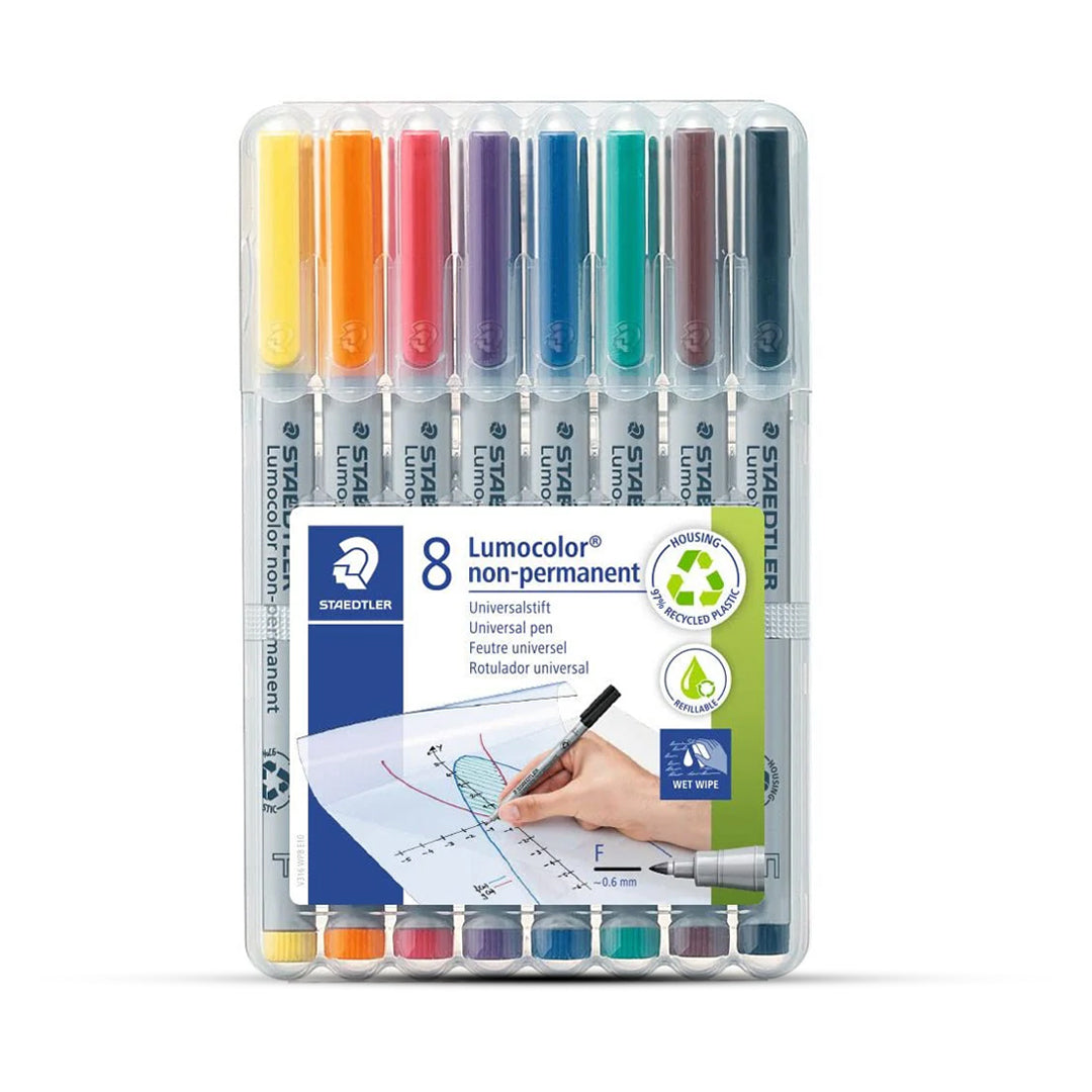 Staedtler 0.6mm Lumocolor Non-Permanent Pen Sets