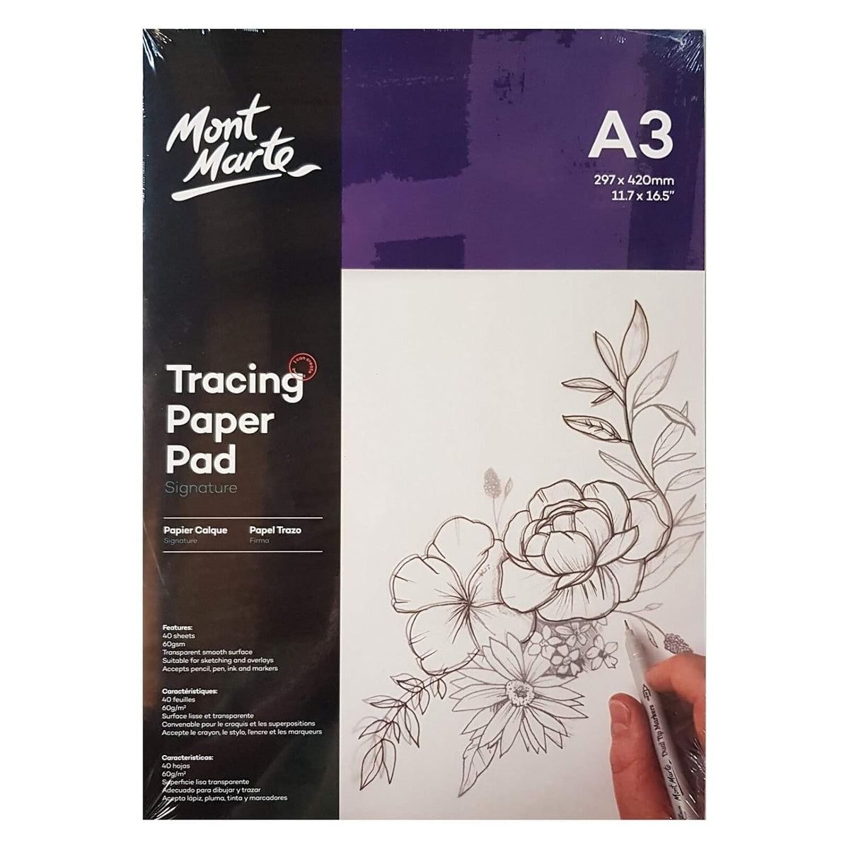 Mont Marte Tracing Paper Pad Signature Scooboo