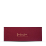 7 mm Burgundy Weekly Desk Planner