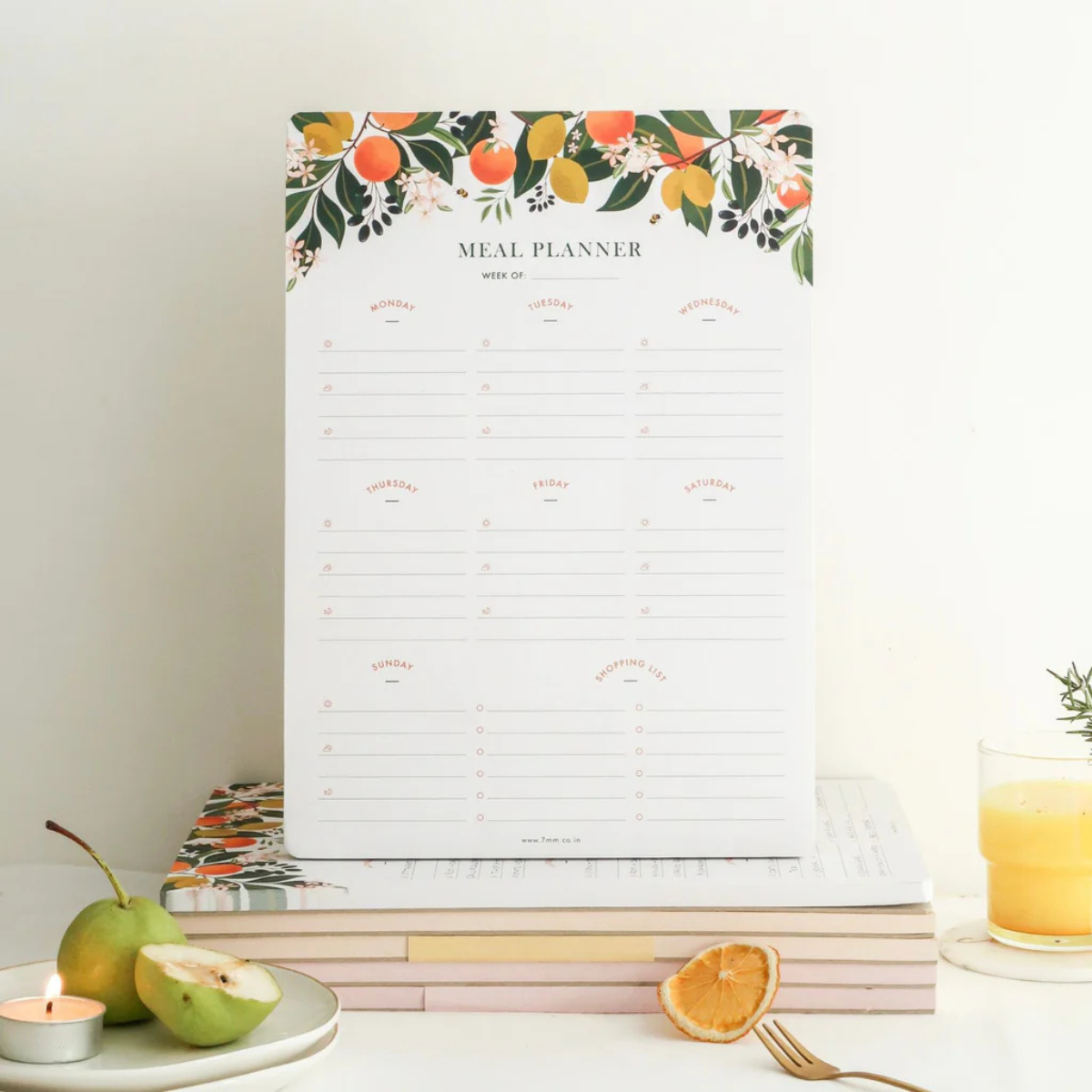 7 mm Citrus Pop Meal Planner