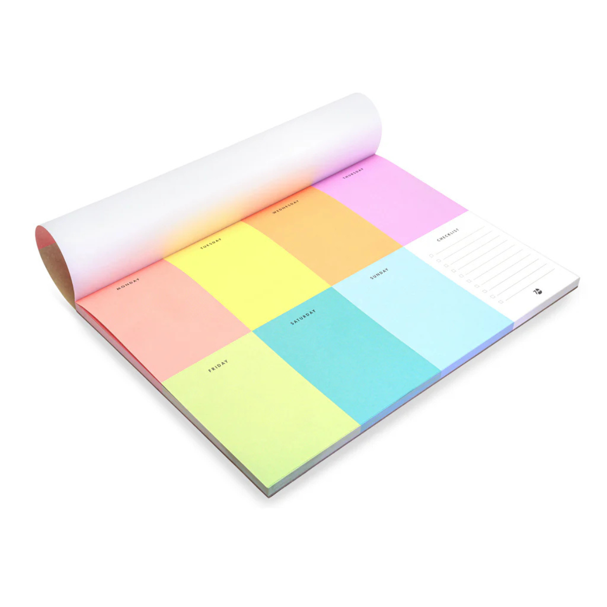 7 mm Colourblock Weekly Desk Pad