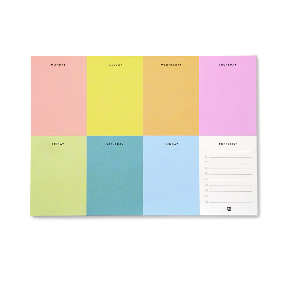7 mm Colourblock Weekly Desk Pad