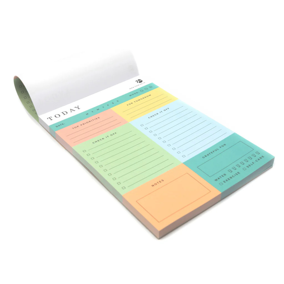 7 mm Daily Colourblock Notepad