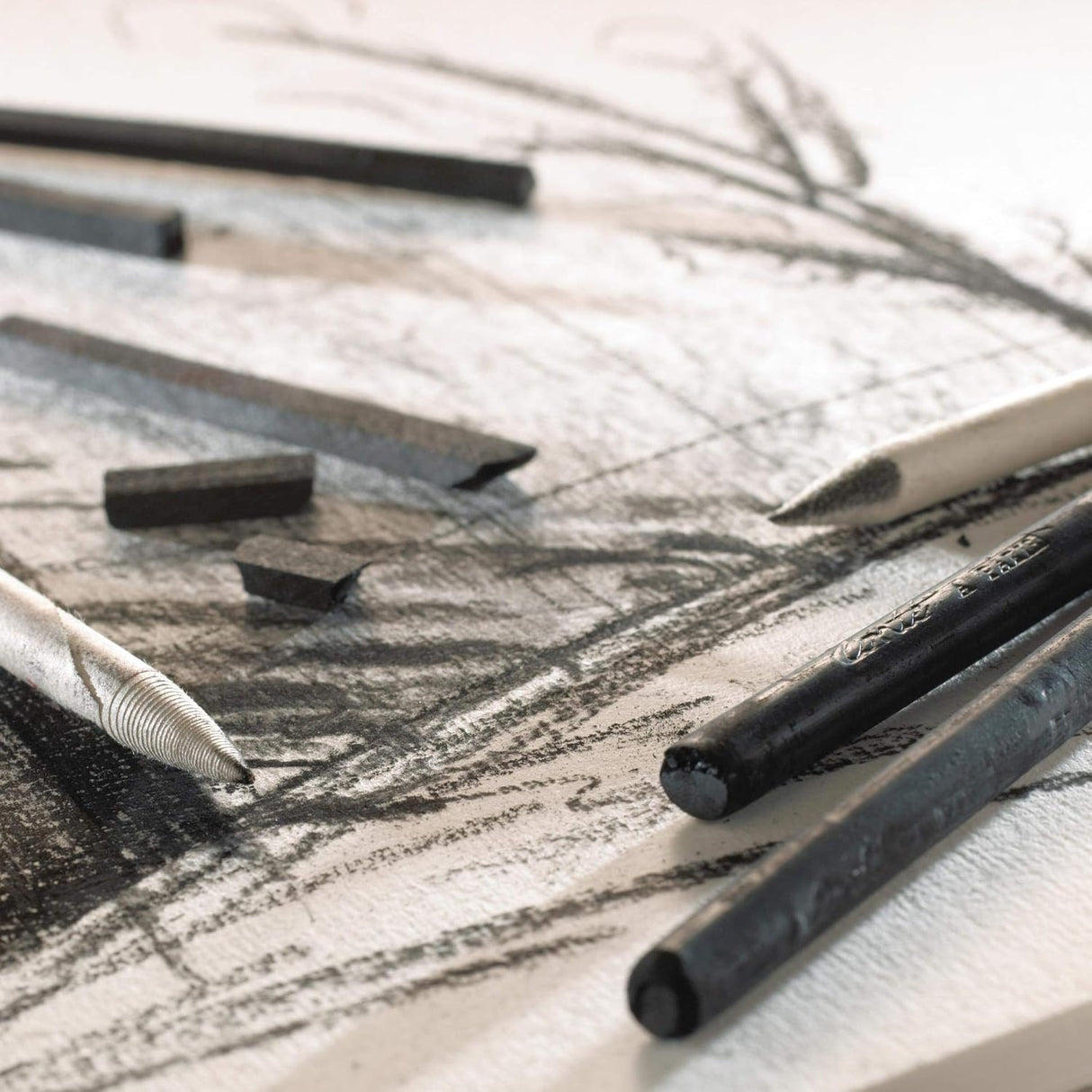 Conte a Paris natural charcoals - Set of 5