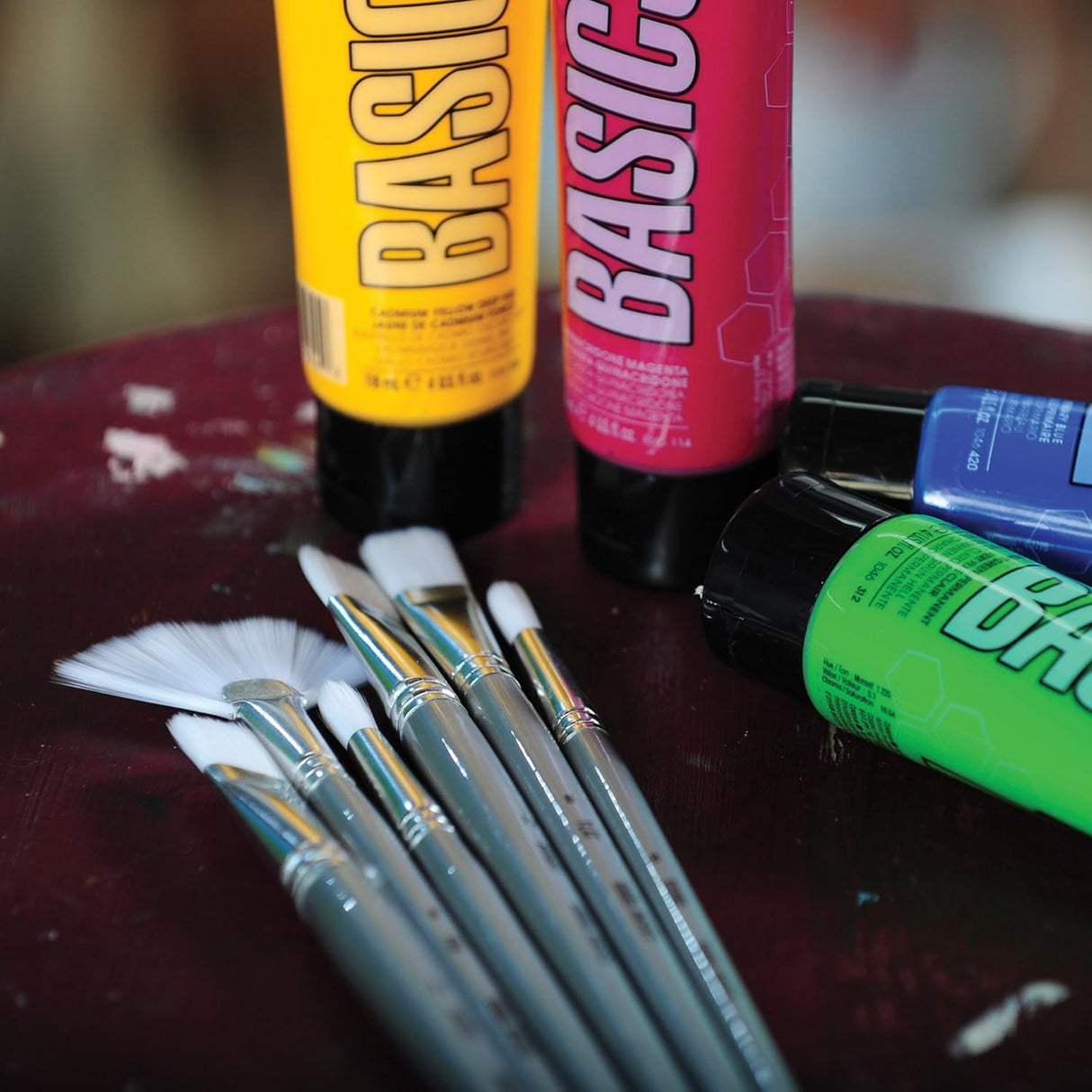 Liquitex Basics Paint Brush Short-Handle - Pack of 6