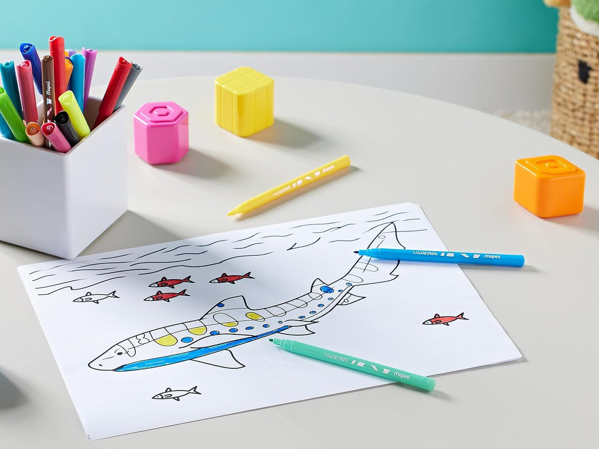 Maped Color'Peps Felt Tip Pen Set - Pack of 24