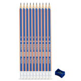 Maped Black Peps Right Dark Graphite Pencils- Pack of 10
