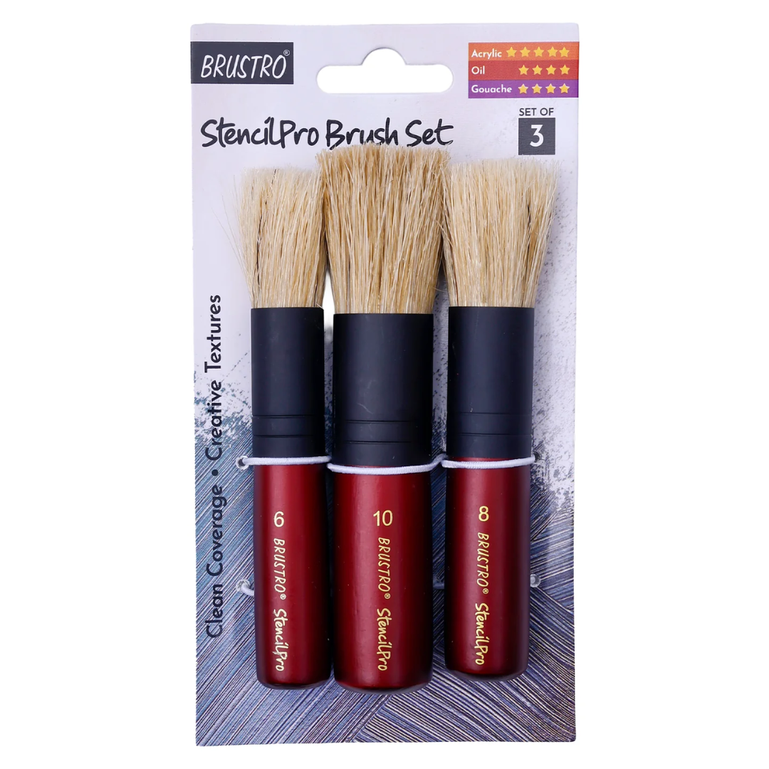 Brustro Stencil Pro Brush Set