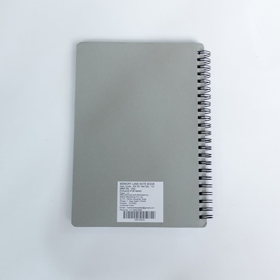 Anika Memory Lane Ruled A5 Notebook