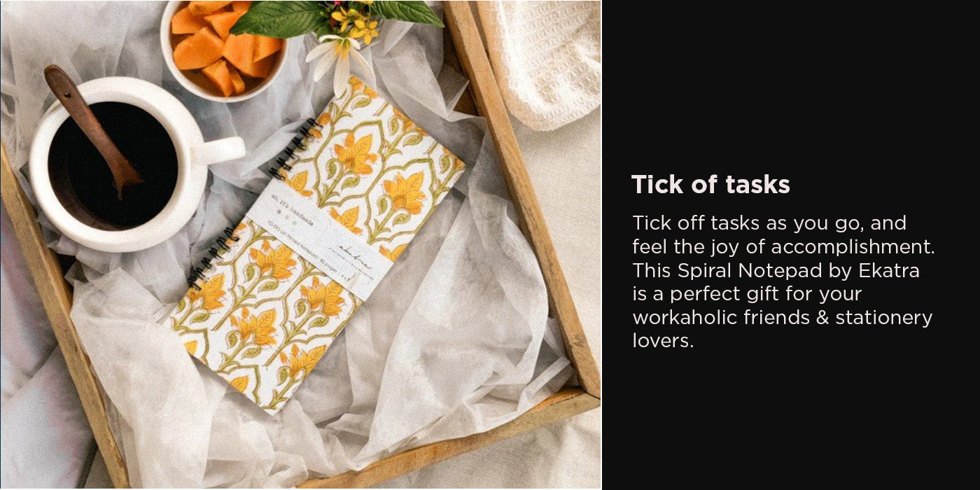 Ekatra To Do Spiral Printed Notepad