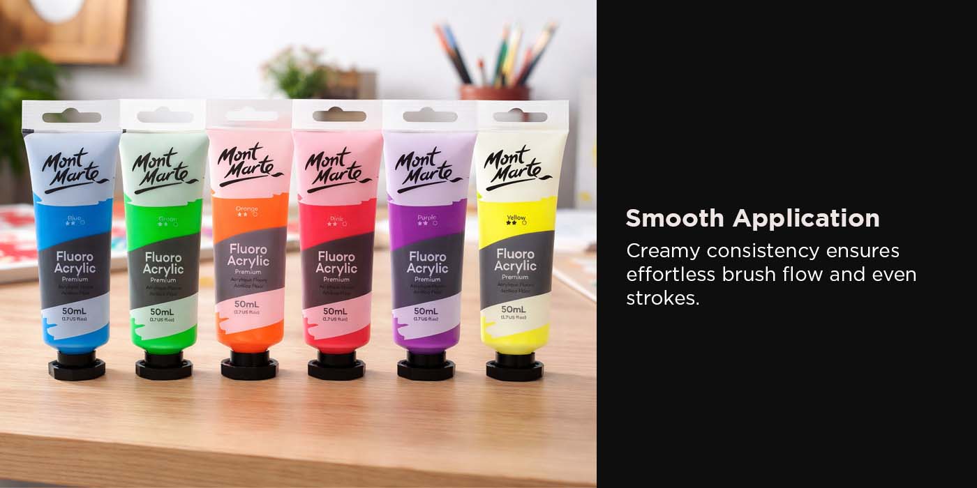 Mont Marte Fluoro Acrylic Paint