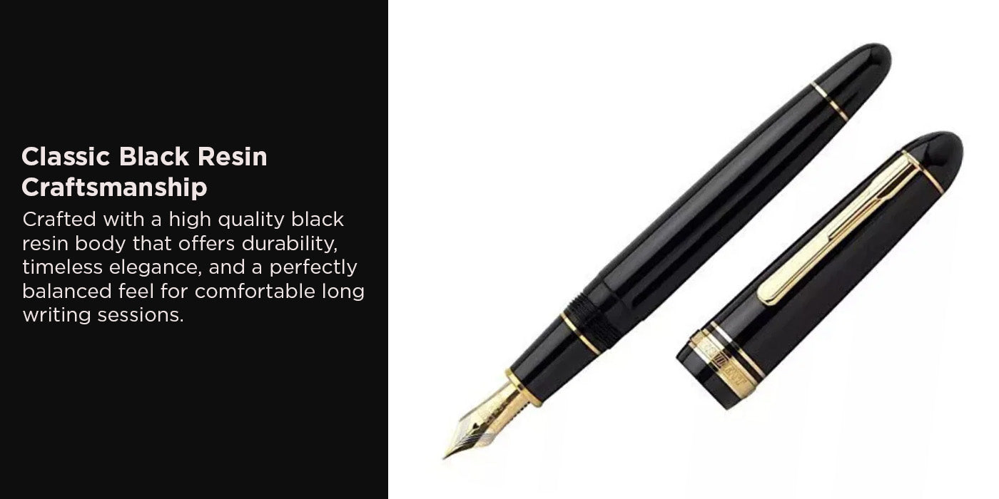 Platinum President Black Fountain Pen – SCOOBOO