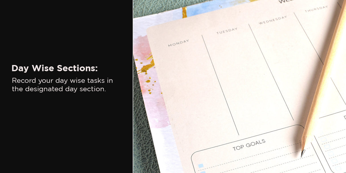 Scholar A4 Weekly Planner Horizontal (WPL)