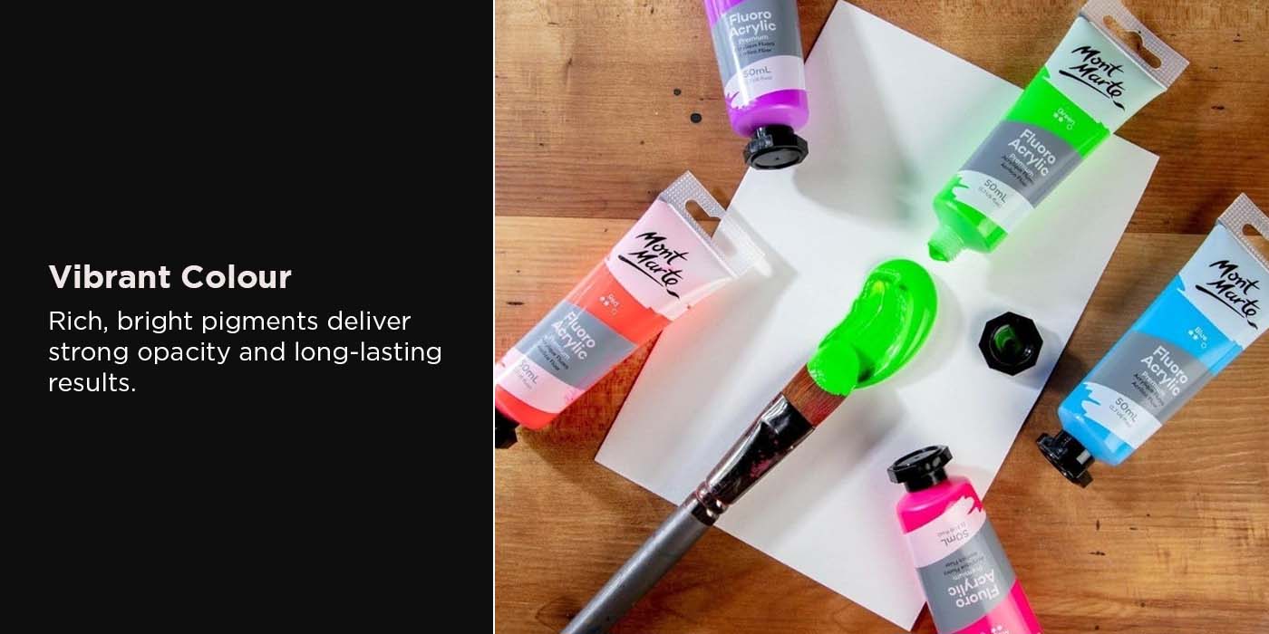 Mont Marte Fluoro Acrylic Paint