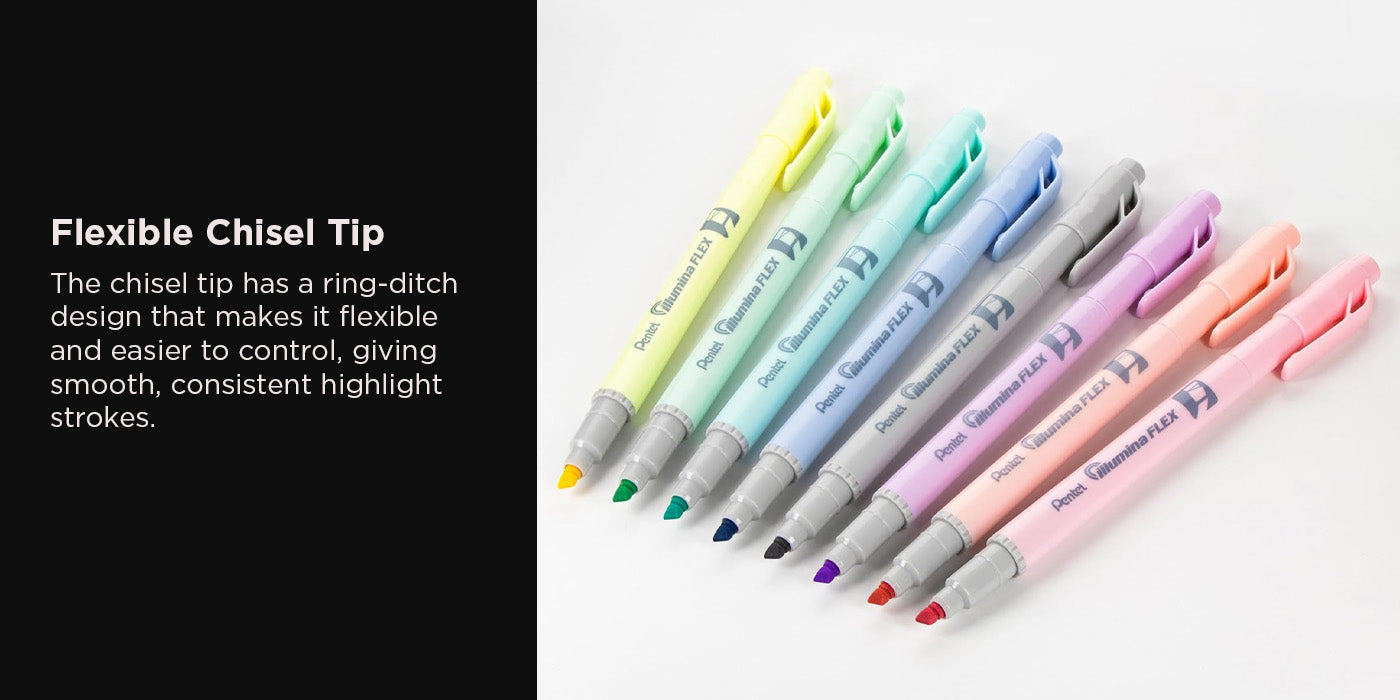 Pentel Illumina Flex Highlighter Twin Tip