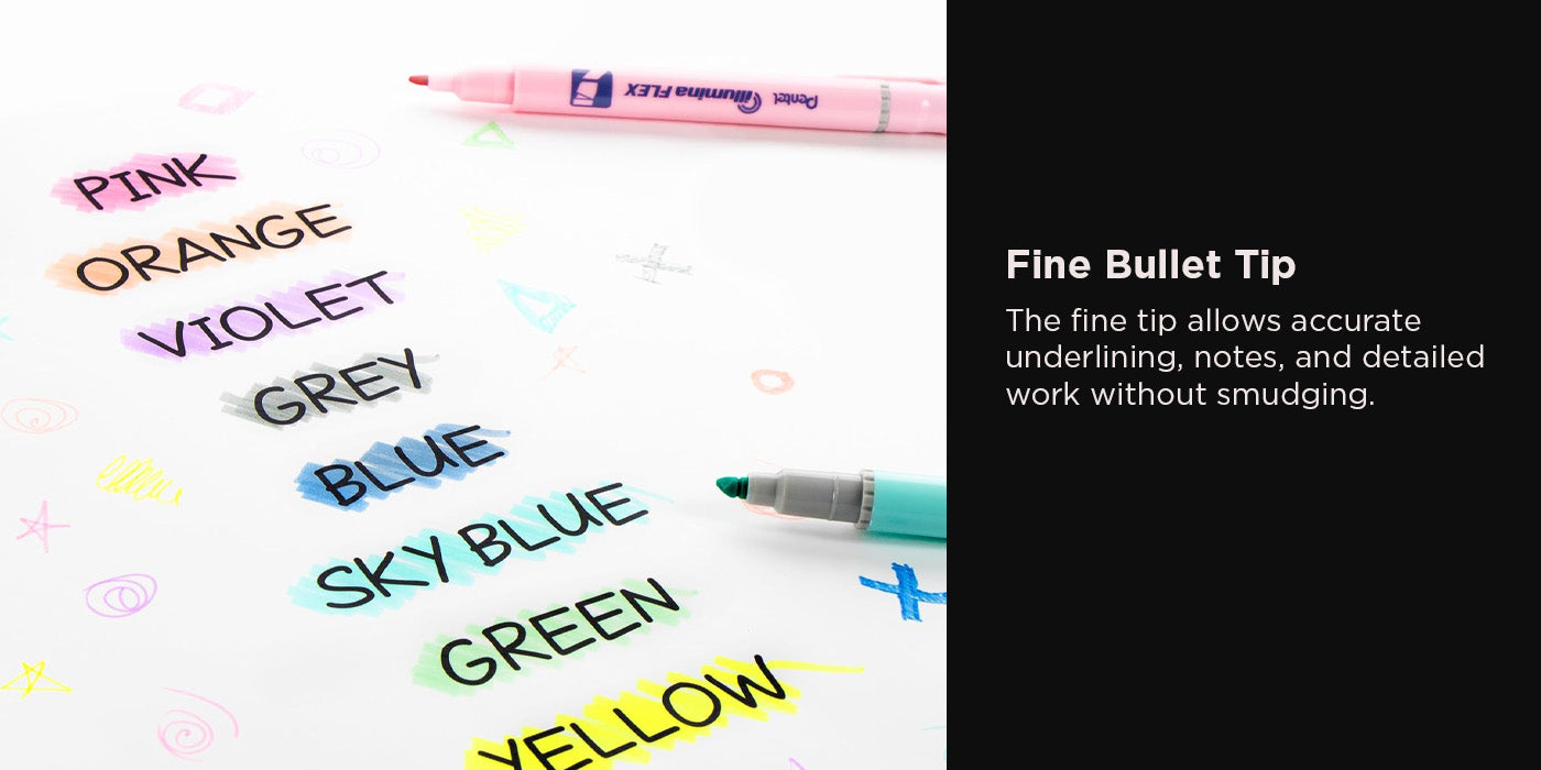 Pentel Illumina Flex Highlighter Twin Tip