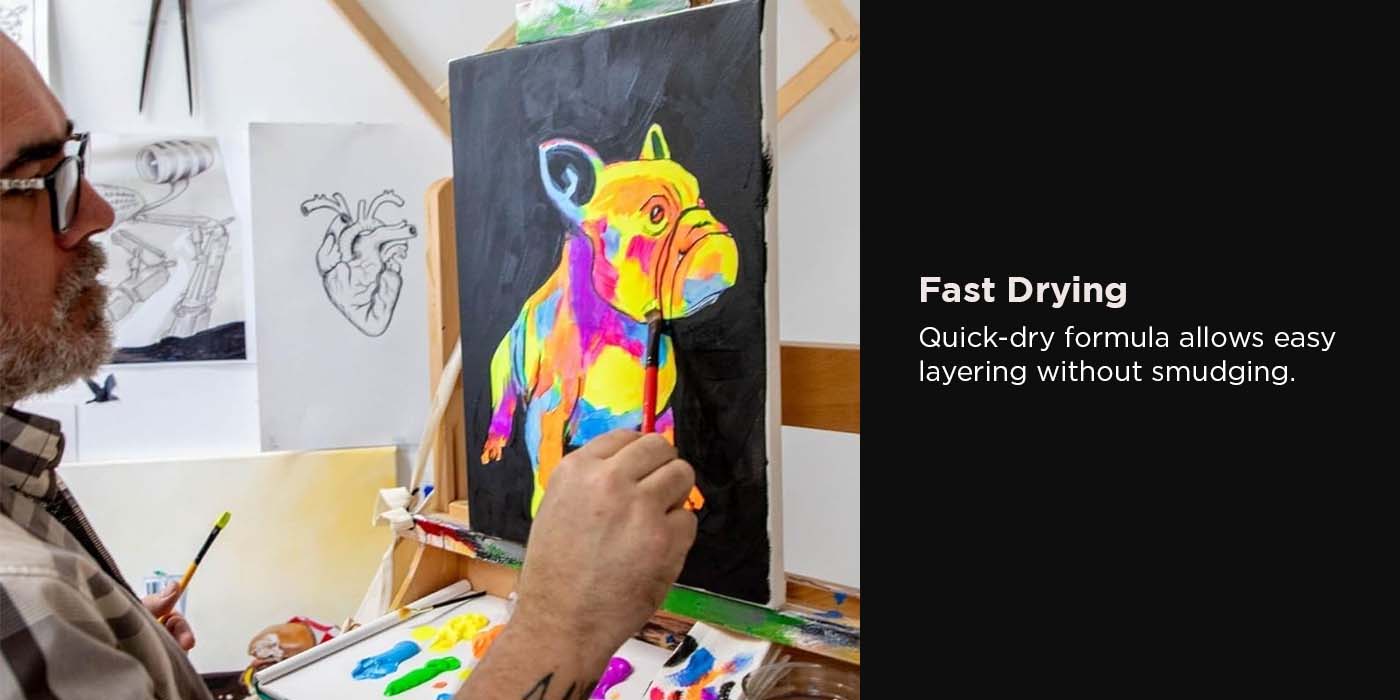 Mont Marte Fluoro Acrylic Paint