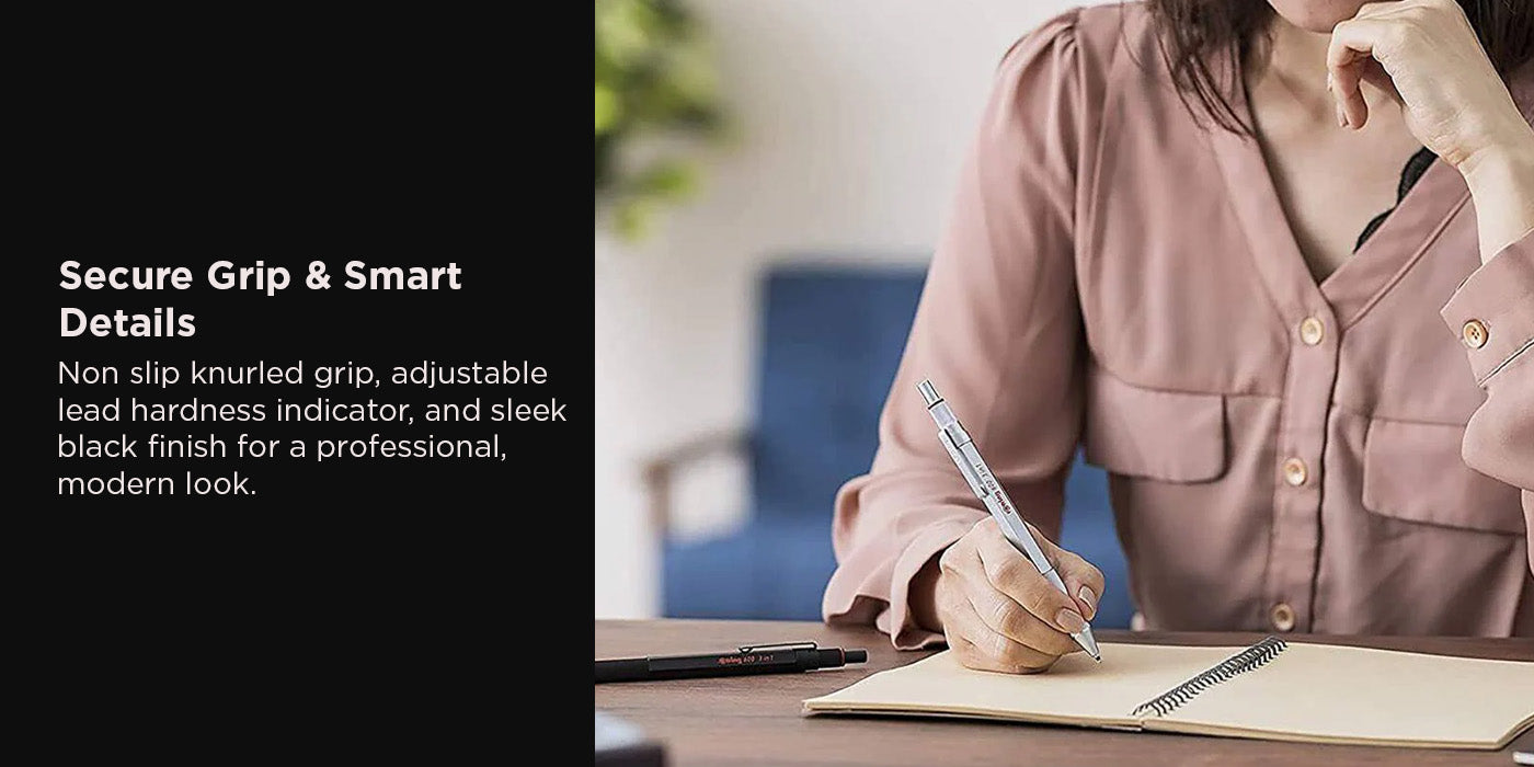 Rotring 600 3 in 1 Multicolor Pen & Mechanical Pencil