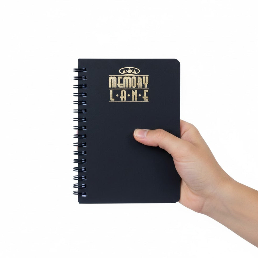 Anika Memory Lane Ruled A6 Wiro Notebook