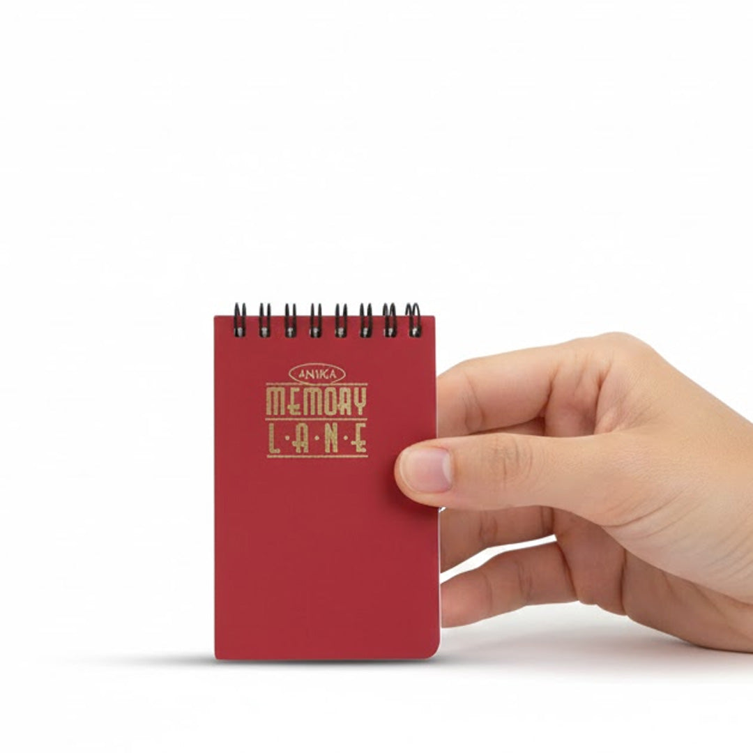 Anika Memory Lane Ruled A7 Notebook