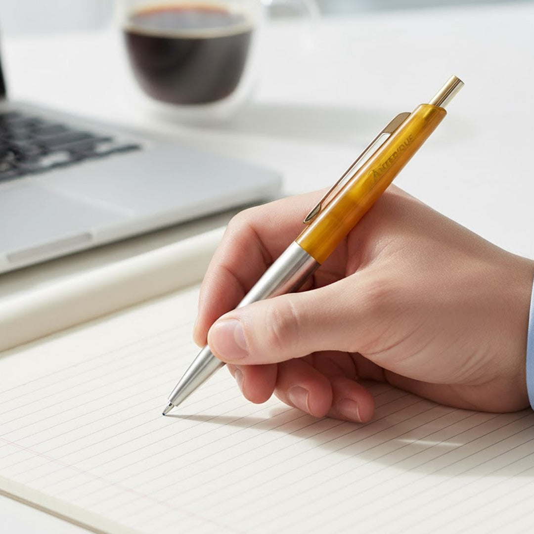 Anterique Ballpoint Pen 0.5mm Black Ink Mini Size