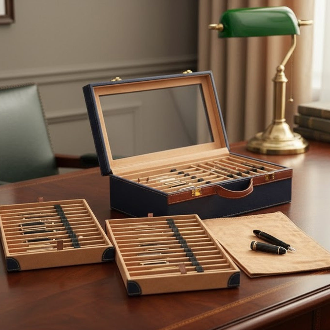 Arista Leatherette Pen Case For 38 Pens