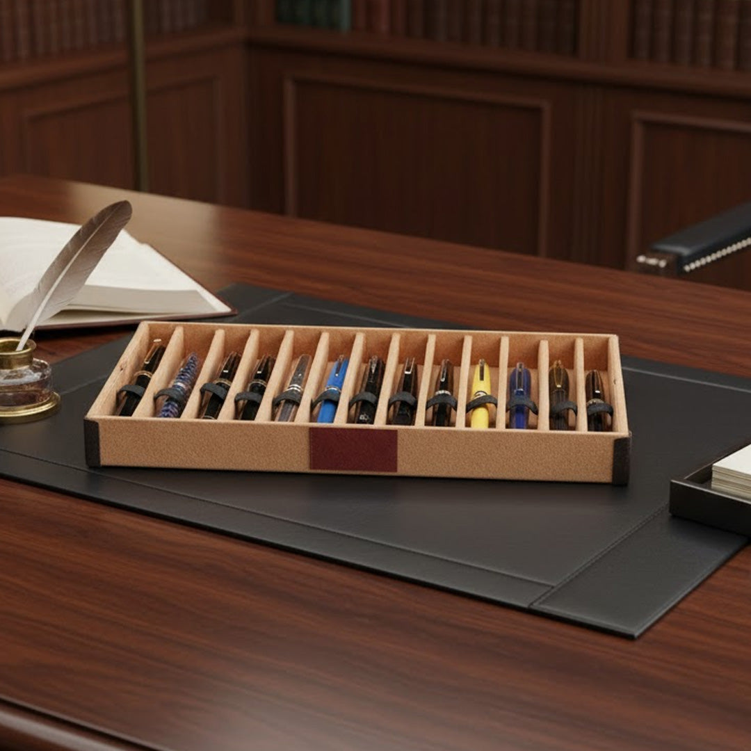 Arista Leatherette Pen Case For 38 Pens