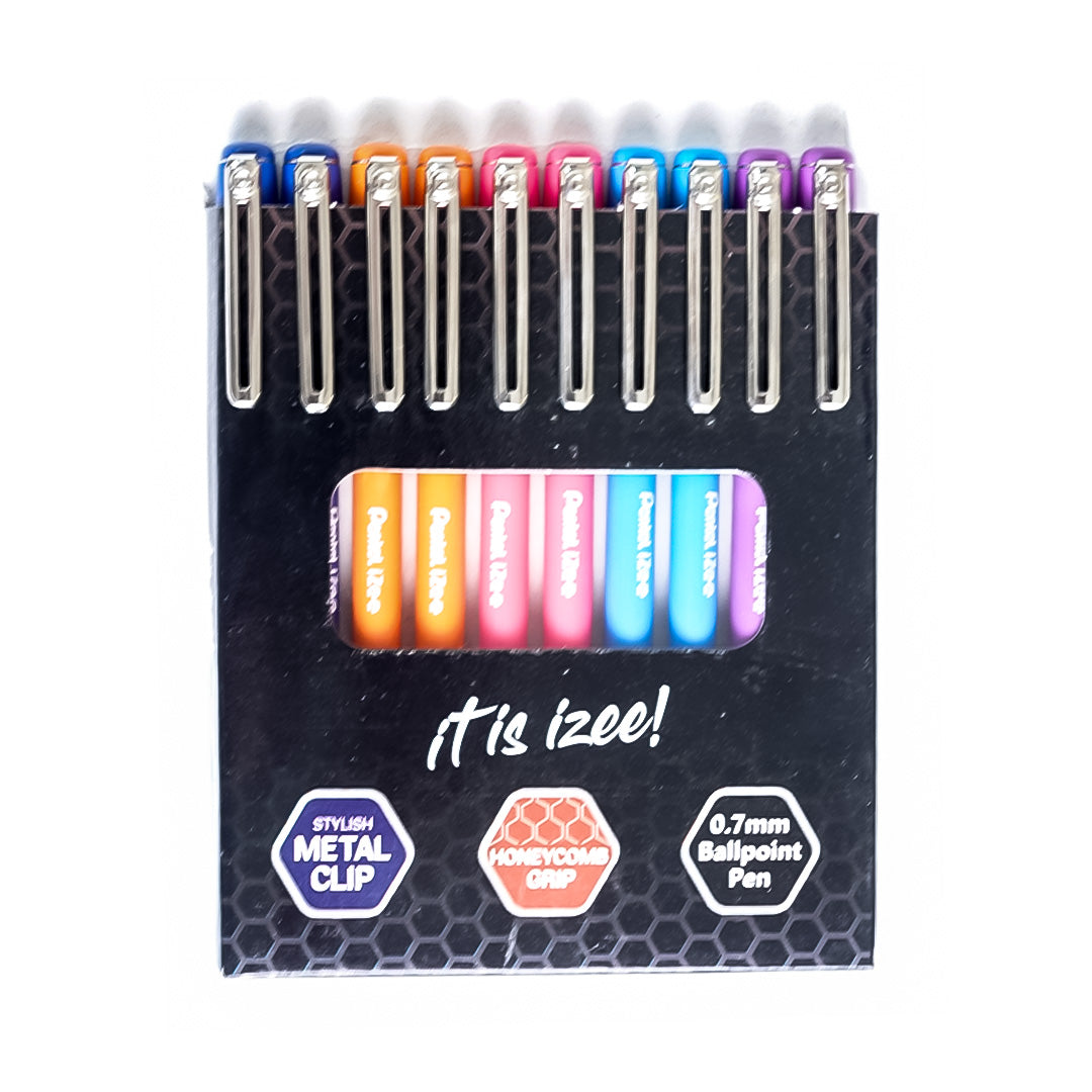 Pentel Izee Ballpoint Pen 0.7mm -Pack of 10