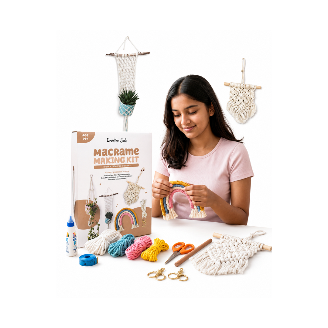 Creative Jack Macrame Making Knotting Kit for Teens & Adults Age 14+