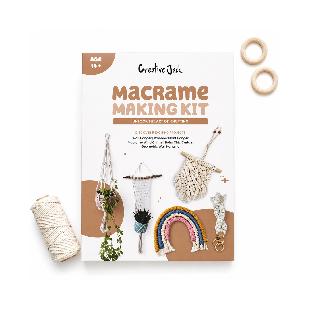Creative Jack Macrame Making Knotting Kit for Teens & Adults Age 14+