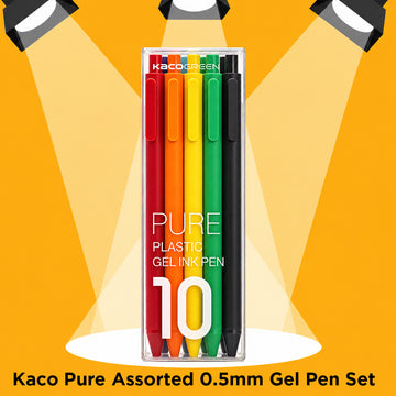 Kaco Pure Assorted 0.5mm Gel Pen Set