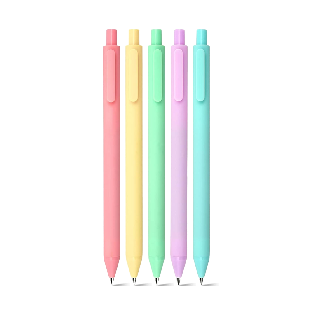 Kaco Pure Macaron Gel Pens - Set of 5 - Assorted Colours