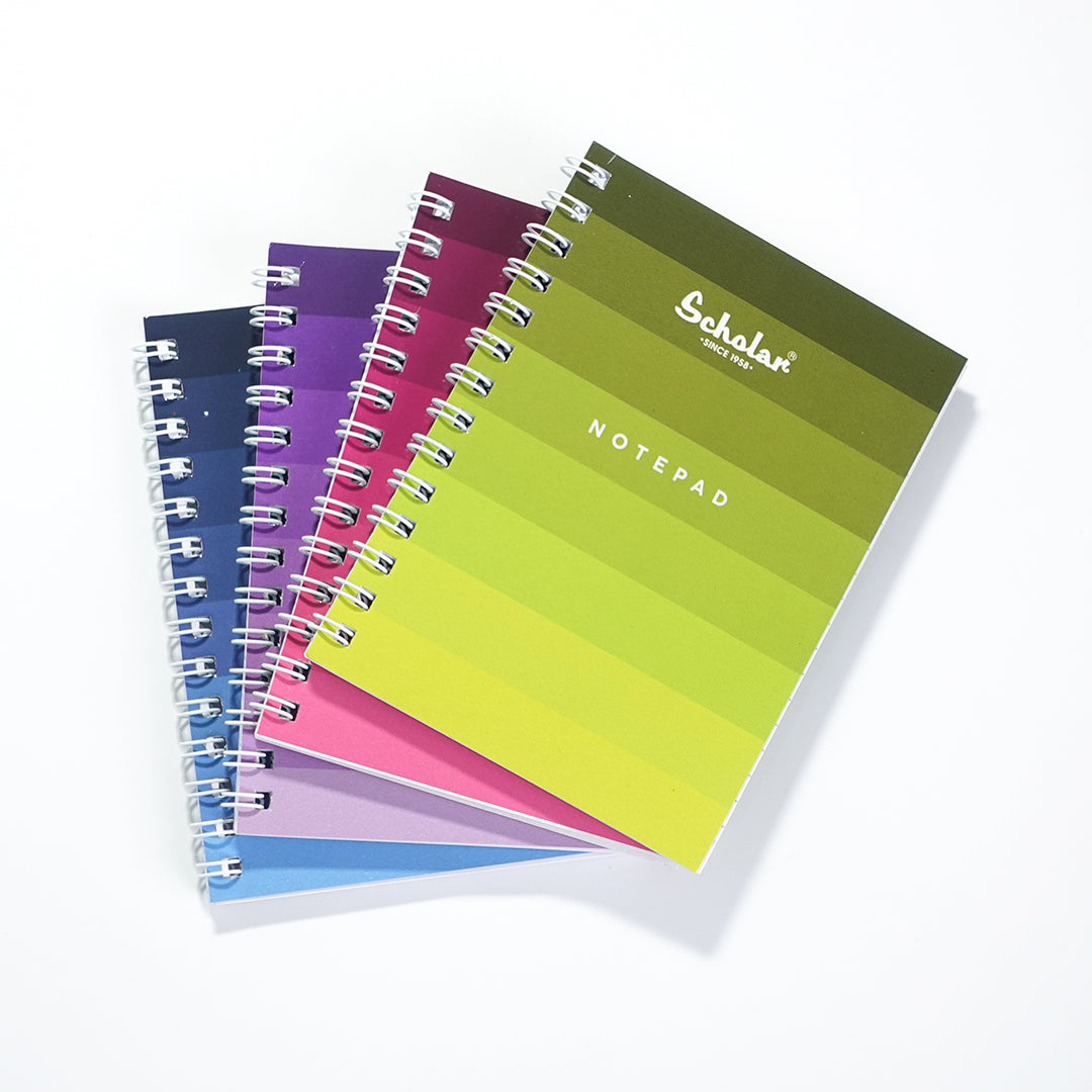 Scholar Side Bound Spiral Notepad (Multicolor)