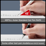 Kaco Gel Pen Refills 0.5mm(Bullet Tip)- Pack of 5