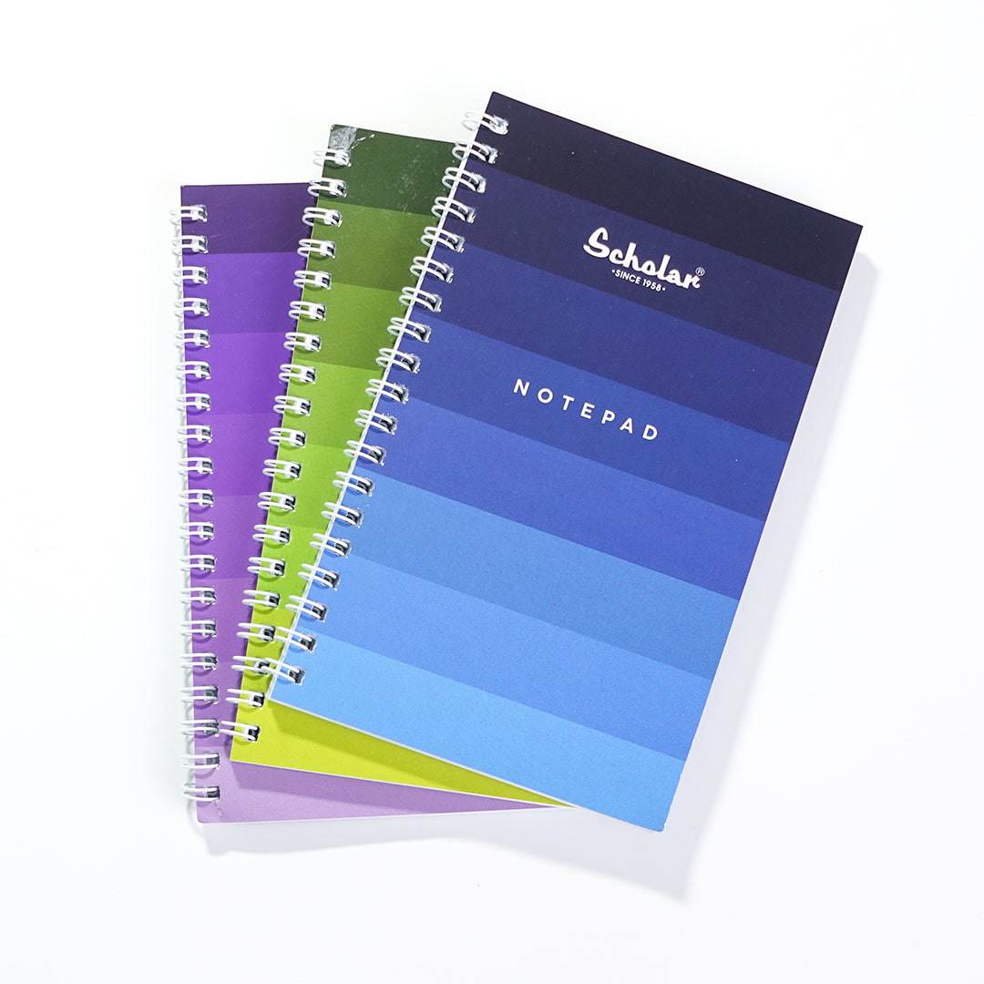 Scholar Side Bound Spiral Notepad (Multicolor)