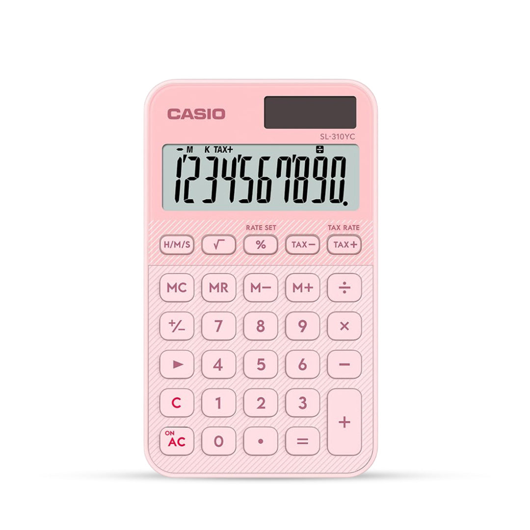 Casio SL-310YC Stylish and Colourful 10-Digit Calculator
