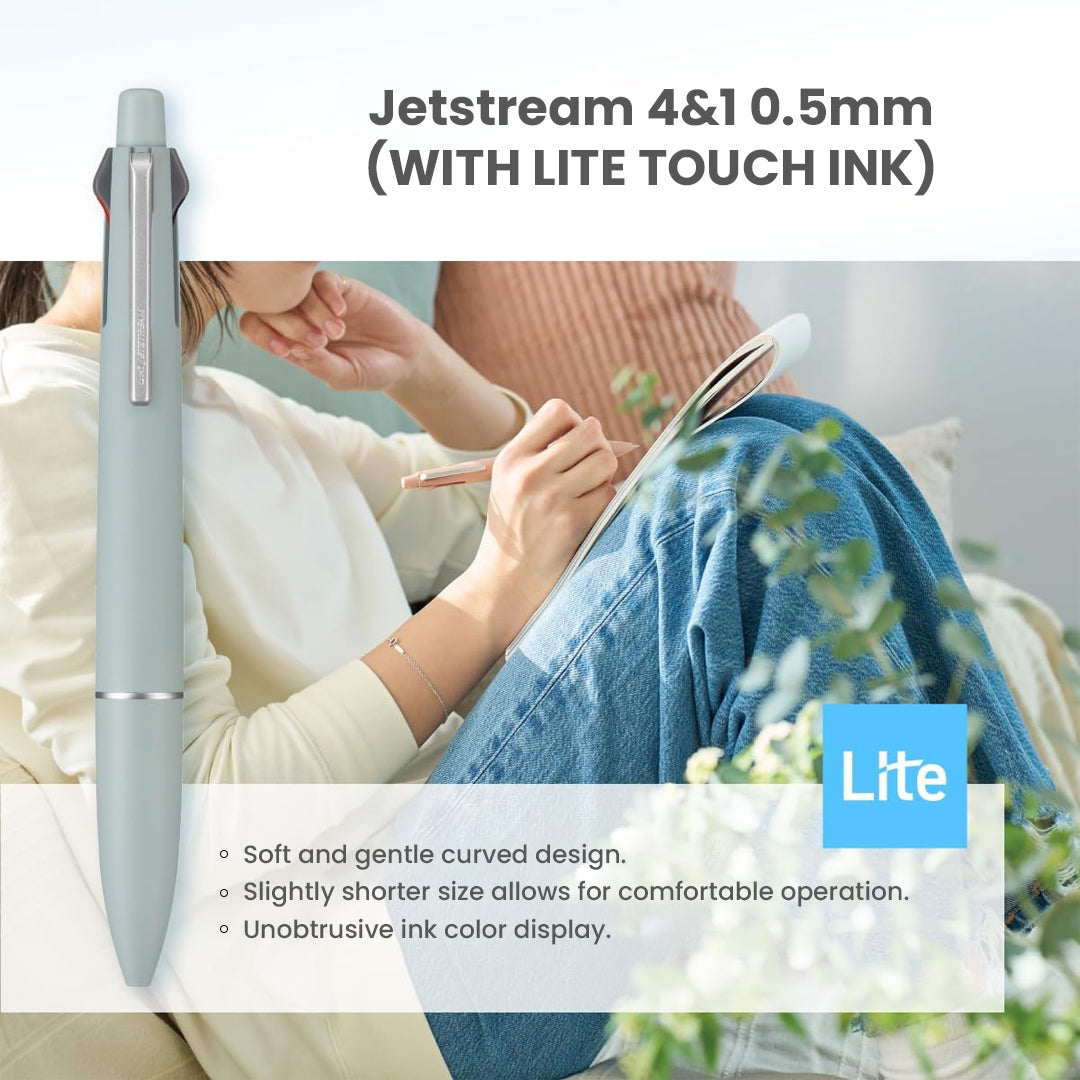 Uni Jetstream 4&1 4 Color 0.5 mm Lite Touch Ink Multi Pen