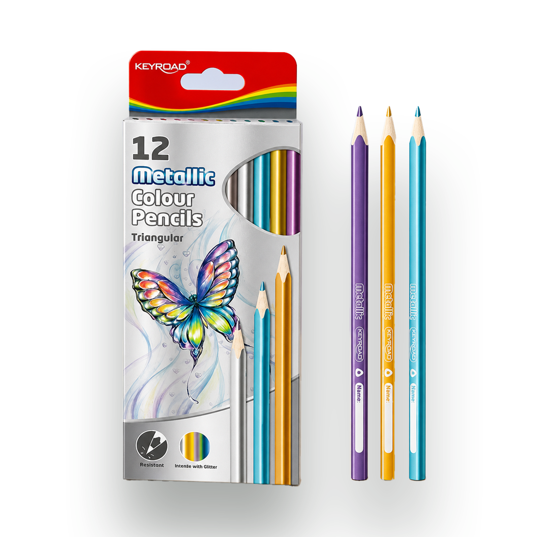 Keyroad Metallic Colour Pencils